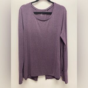 4 for $25 🍒 GAP Women's Lavender Long Sleeve Tee Open Back XL